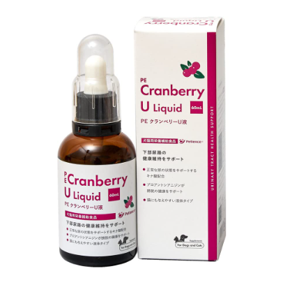 【サプリメント】PE クランベリーU液 犬猫用 60mL QIX