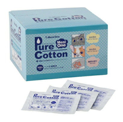 【ペット用品】メニワン ピュアコットン 犬猫用 100包 メニワン