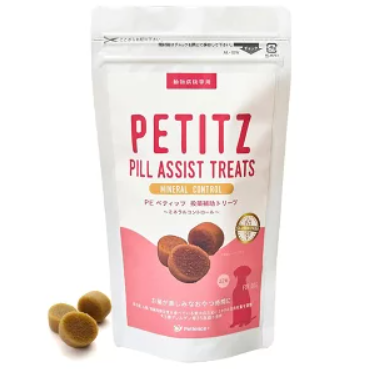 【サプリメント】PE ペティッツ 投薬補助トリーツ<ミネラルコントロール> QIX